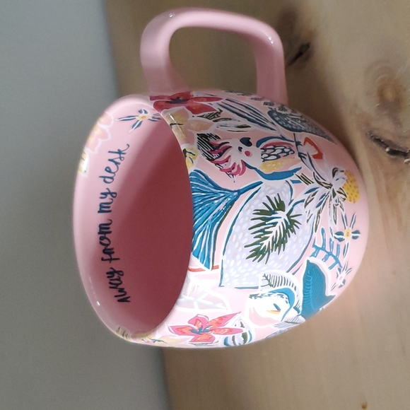 Opalhouse Dining Opalhouse Pink Tropical Floral Stoneware Mug Away